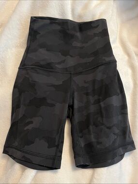 lululemon athletica High-Rise Black Camo Athletic Shorts